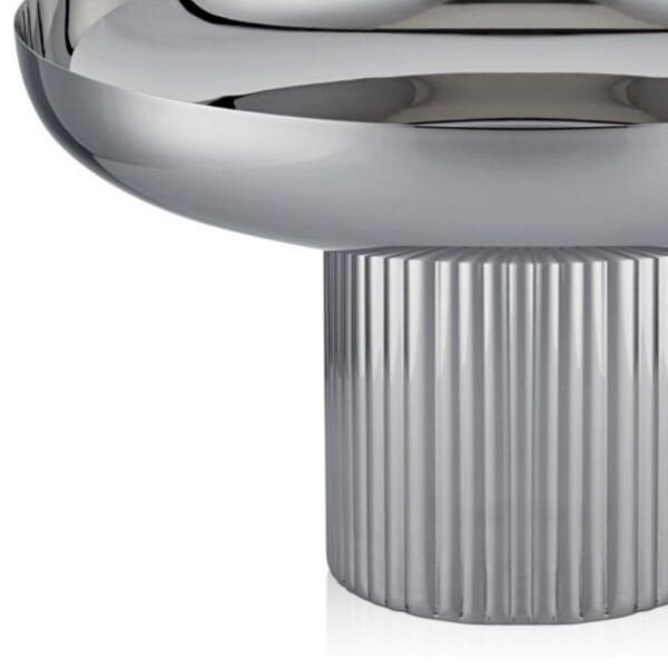 Lamadore Ayaklı Parlak Çelik Büyük Kase 38 cm