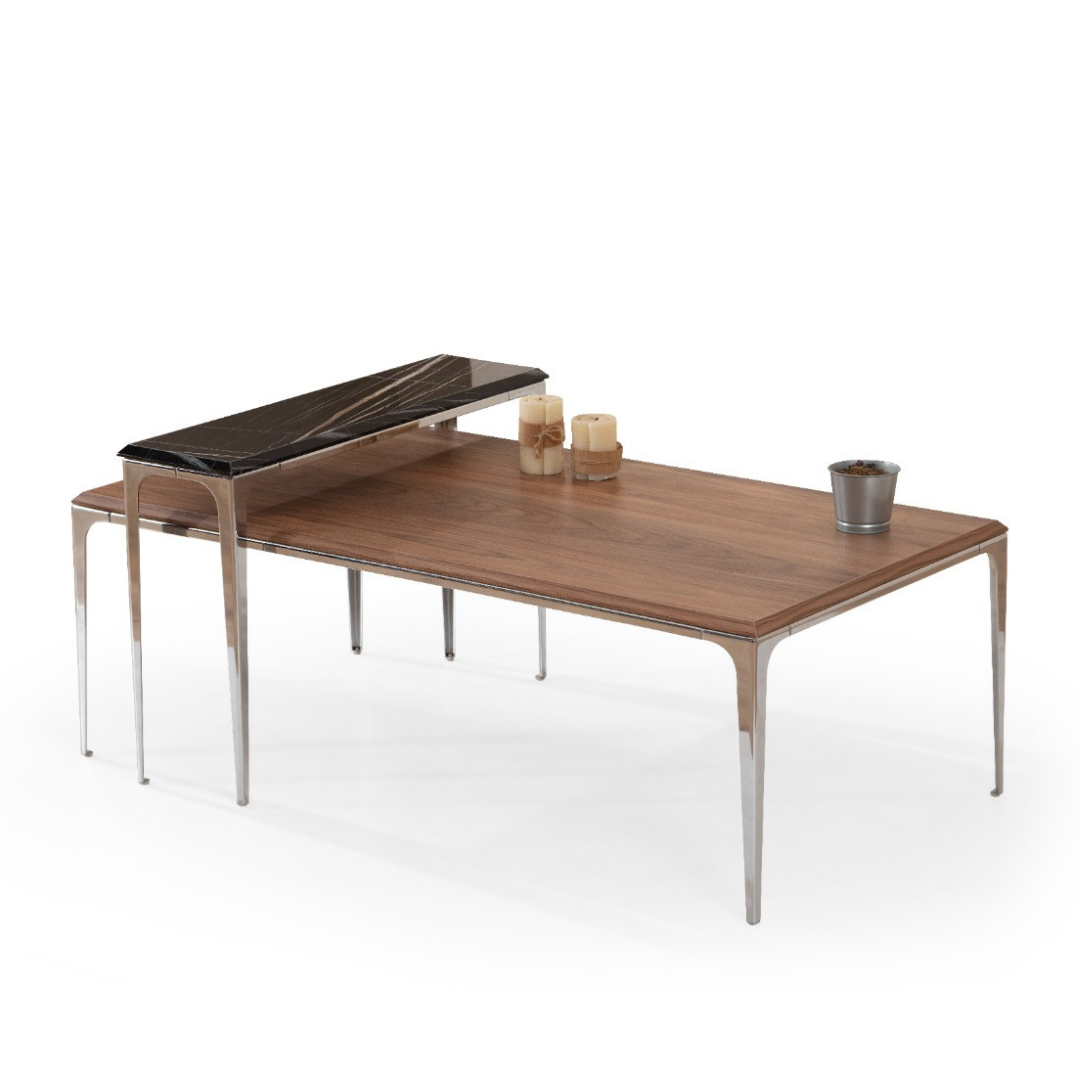 Santos Krom Ceviz Orta Sehpa