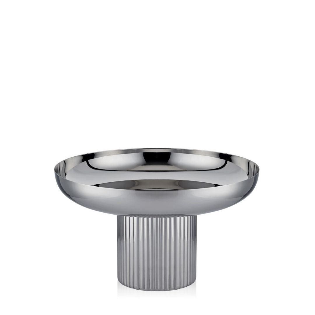 Lamadore Ayaklı Parlak Çelik  Orta Boy Kase 30 cm