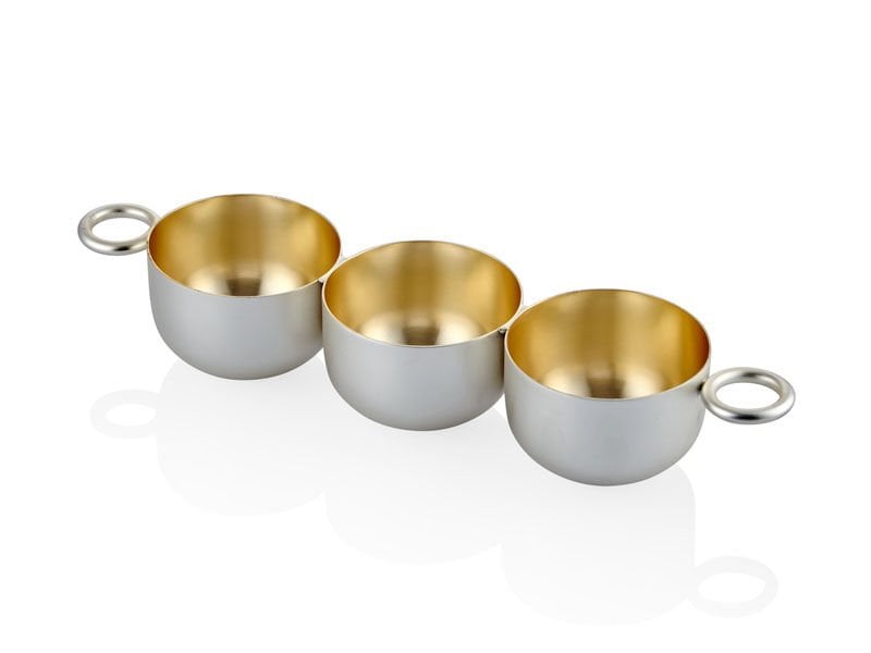 Lamadore Parlak Gümüş  Gold  Çerezlik 3 lü