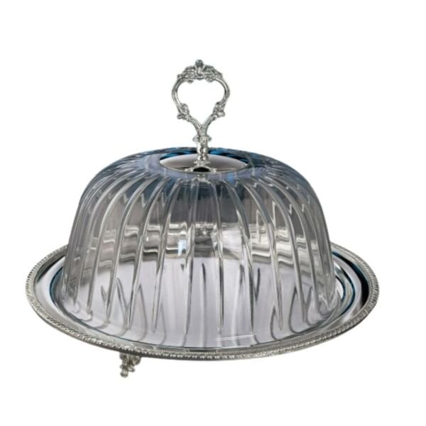 Kek Fanusu Gümüş İngiliz Bordür 28 cm