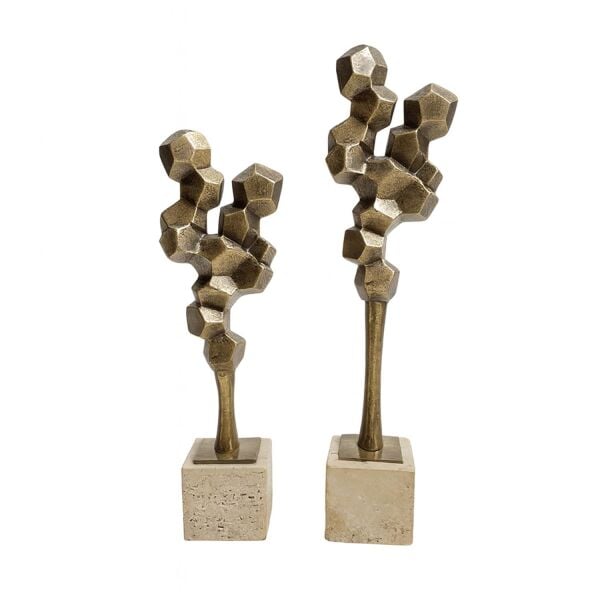 Traverten Petek Model Kaideli Obje Seti