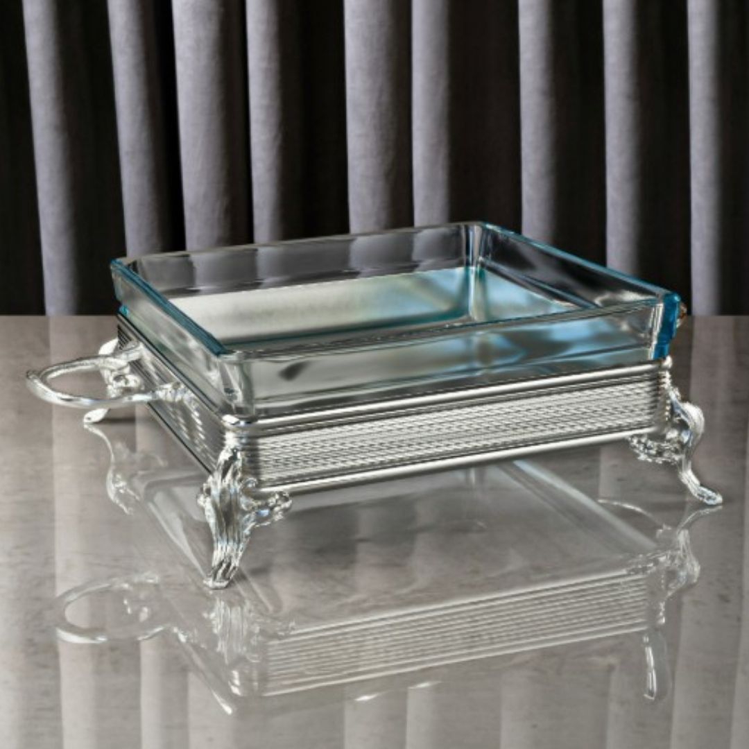 Pirinç Kare Borcam Düz Çizgi Bordür Sunumluk Küçük Boy