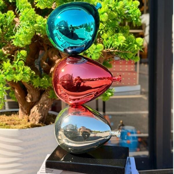 Dekoratif Polyester Obje Balon Gümüş