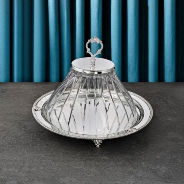 Kapaklı Fanus İngiliz Bordür 33 cm