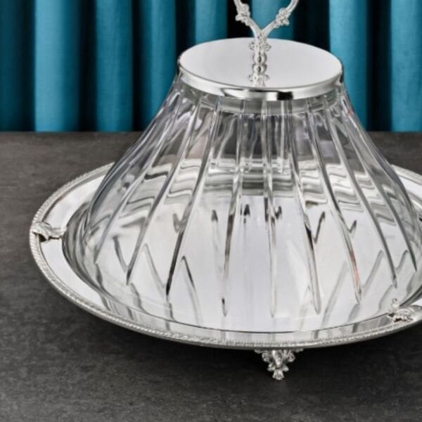 Kapaklı Fanus İngiliz Bordür 33 cm