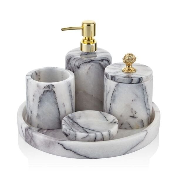 Banyo Seti Mermer Bloom Leylak Model 5 prc