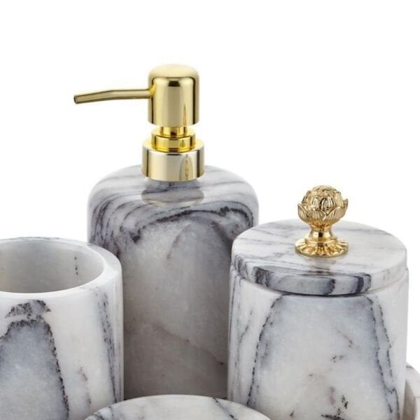 Banyo Seti Mermer Bloom Leylak Model 5 prc