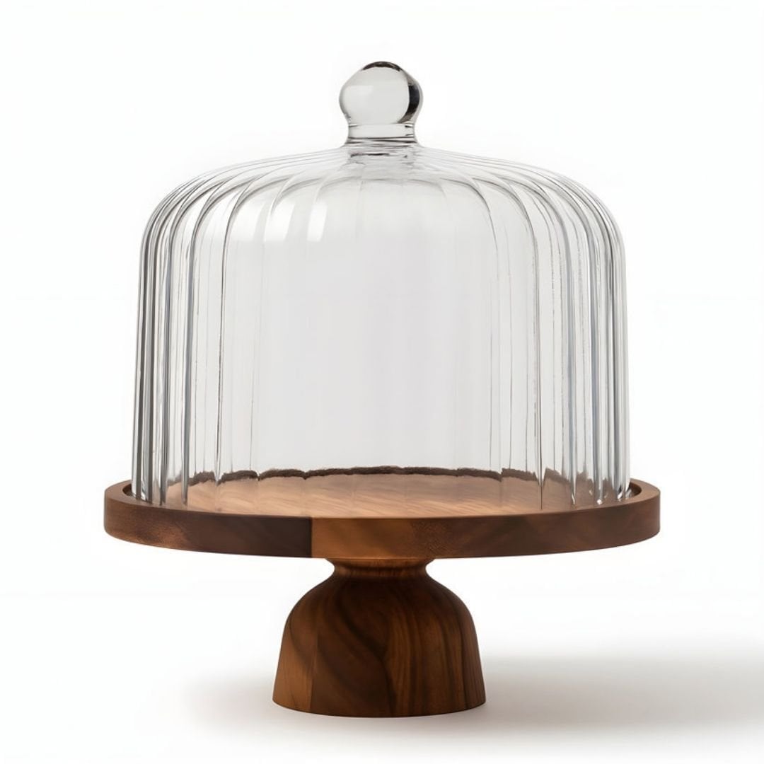 Akasya Ayaklı Kapaklı Fanus Homes  27 cm