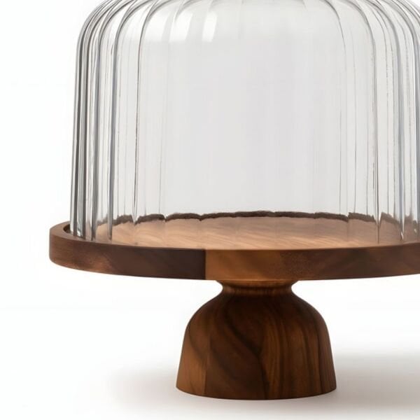 Akasya Ayaklı Kapaklı Fanus Homes  27 cm