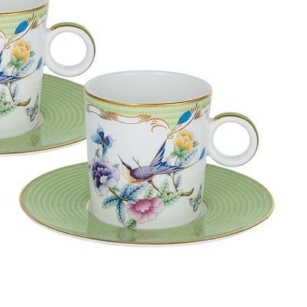 Papillons Green - 2li Kahve Fincanı Seti