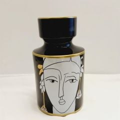 Luckyart Küpeli Kadın Boğumlu Vazo 25 Cm