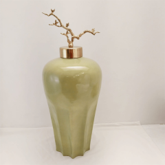 Luckyart Prinç Ağaç Dallı Yeşil Küp 23x23x48 Cm