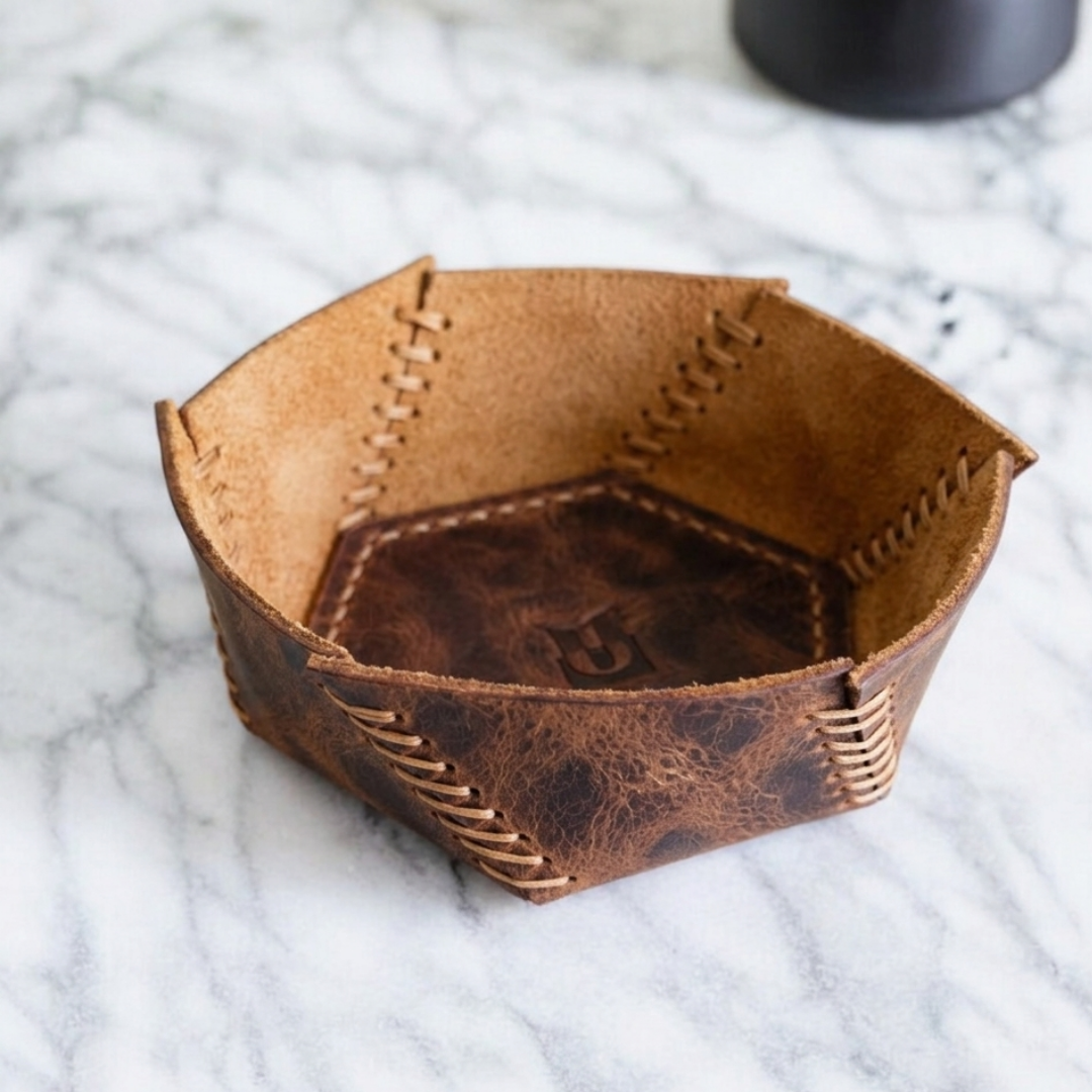 Hexo | Geometrik Deri Organizer - Taba