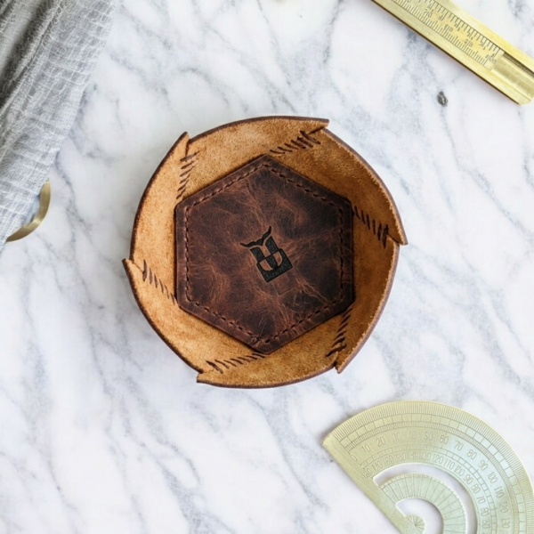 Hexo | Geometrik Deri Organizer - Taba