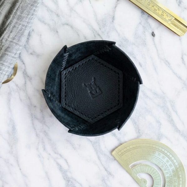 Hexo | Geometrik Deri Organizer - Siyah
