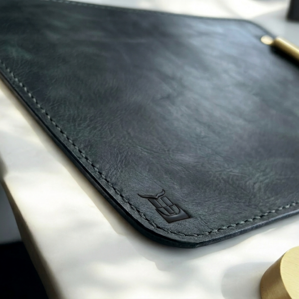 Deskpad | Hakiki Deri Zarif MousePad - Siyah