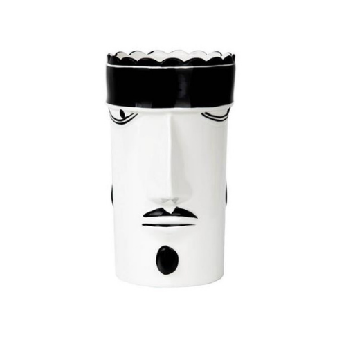 Luckyart Siyah- Beyaz Adam Suret 17x14x25 Cm