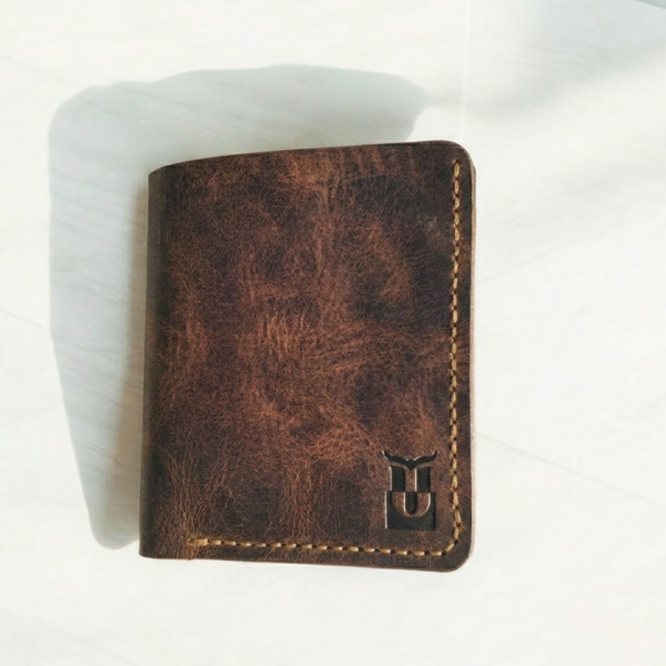 Minix | Hakiki Deri Minimal Cüzdan - Taba