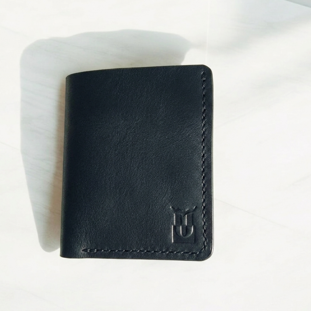 Minix | Hakiki Deri Minimal Cüzdan - Siyah