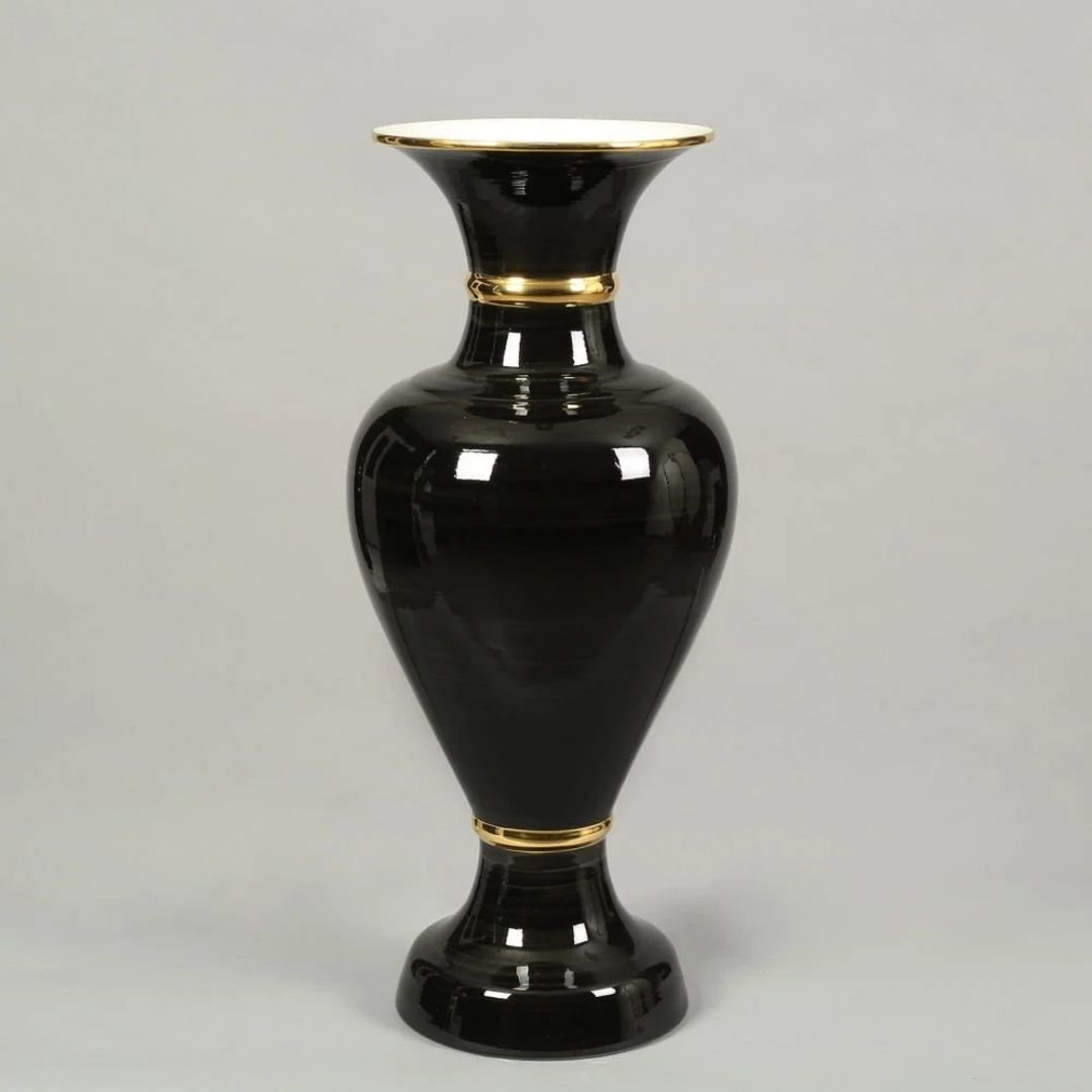 Vitale Elhamra Geniş Vazo Siyah 75 cm