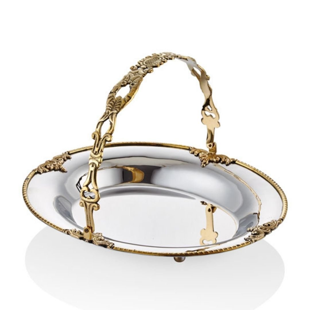 Two Tone Kulplu Oval Şekerlik