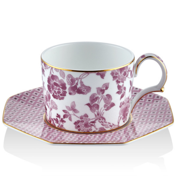 Lamedore Tea Delight Tea Cup Saucers Pink (çay bardağı ve tabağı)
