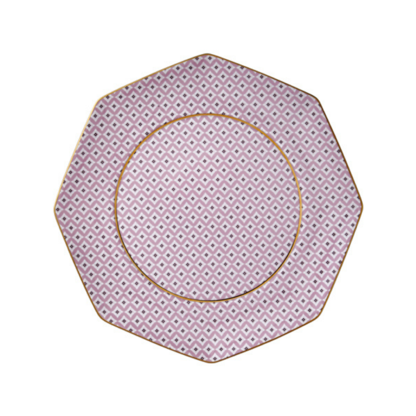 tea delight 21cm Breakfast Plate Pink (Kahvaltı Tabağı)