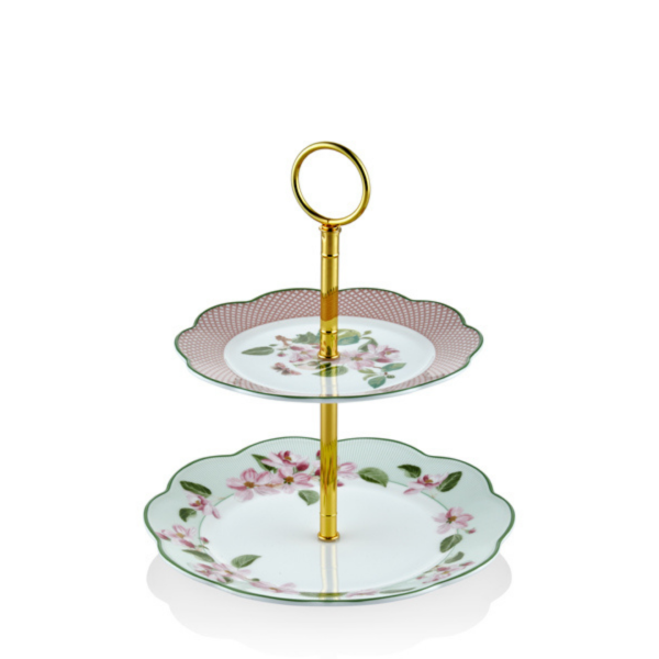 Tea Delight 2 Katlı Kek Standı