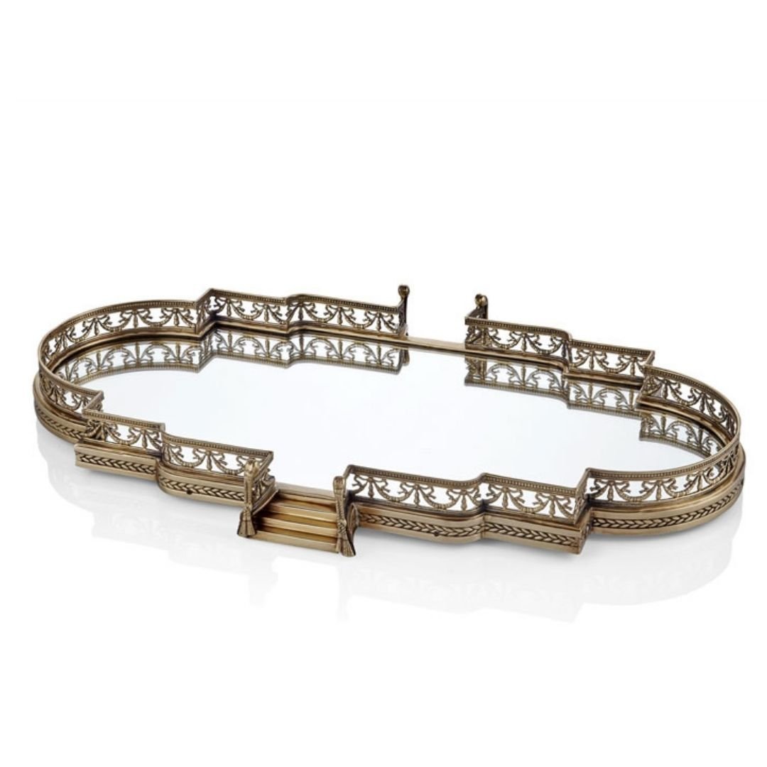 Lamedore Merdivenli Antik Ayna Taban Jardinyer 70 cm