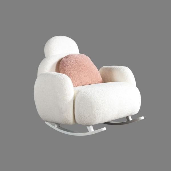 Mumy Tekli Sallanan Koltuk Beyaz / Pudra