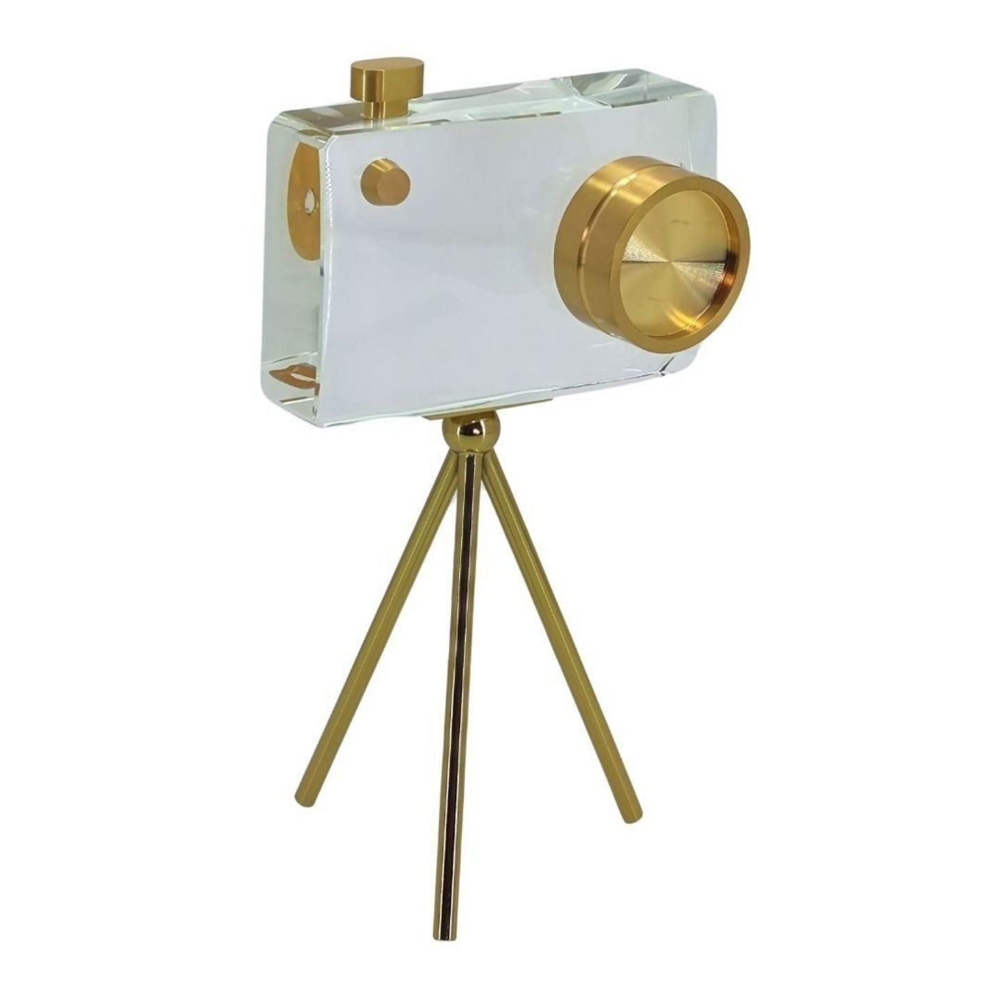 Dekoratif Kristal Ayaklı  Fotoğraf Makinası Küçük Boy