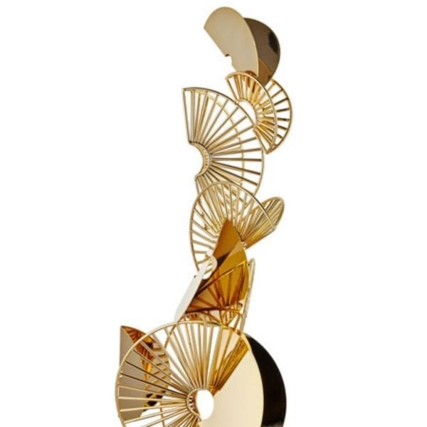 Lamedore Slıces Dekoratif Obje Altın Renk 30 x 26x 60 cm
