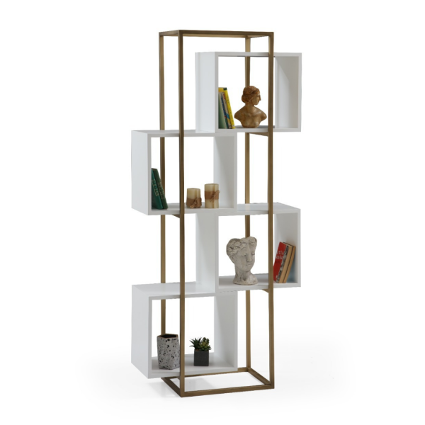 Cruzek Beyaz Kitaplık