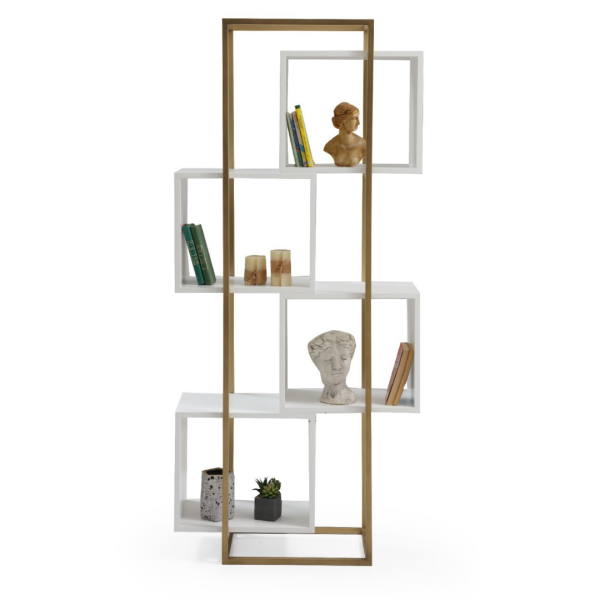 Cruzek Beyaz Kitaplık