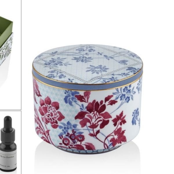 Kristal Koku Difüzörü - Regency Damask Mavisi