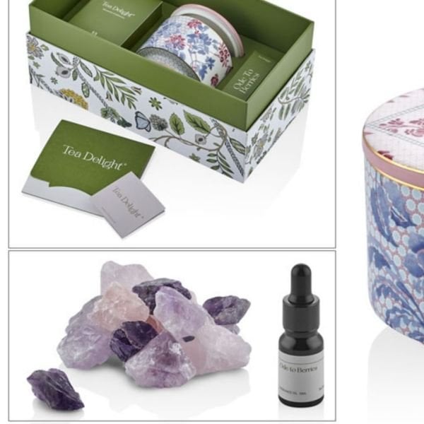 Crystal Fragrance Diffuser – Regency Damask Pink