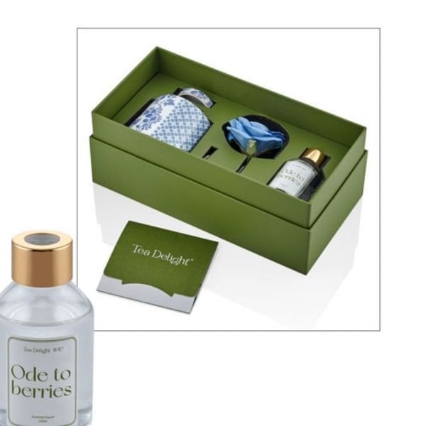 Fragrance Diffuser – Regency Damask Blue