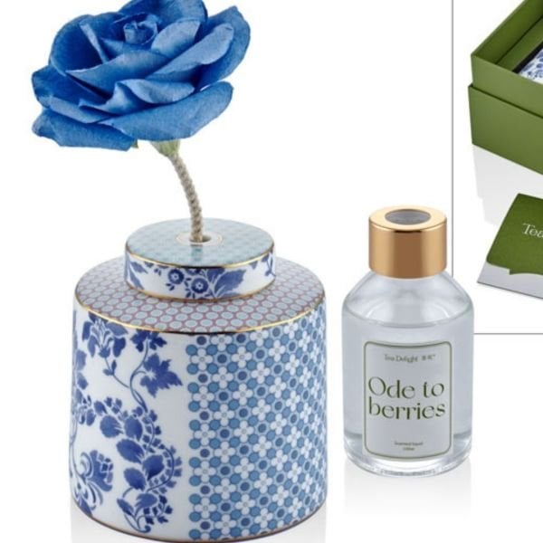 Fragrance Diffuser – Regency Damask Blue