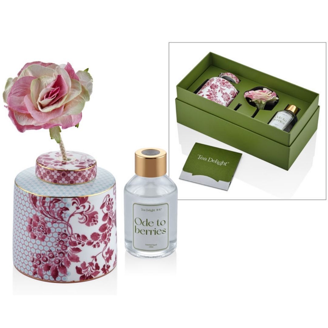 Fragrance Diffuser – Regency Damask Pink