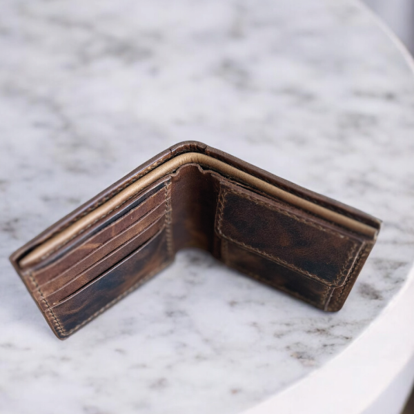 Boldra | Çift Nakit Bölmeli Cüzdan - Taba