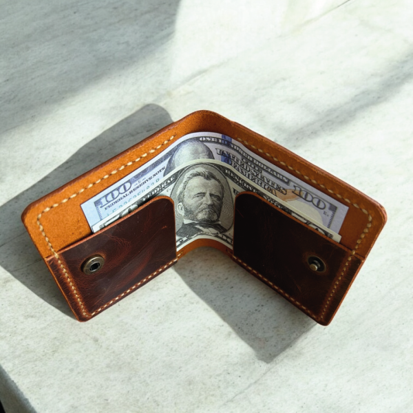 Cité | Minimalist Deri Kartlık Cüzdan - Camel