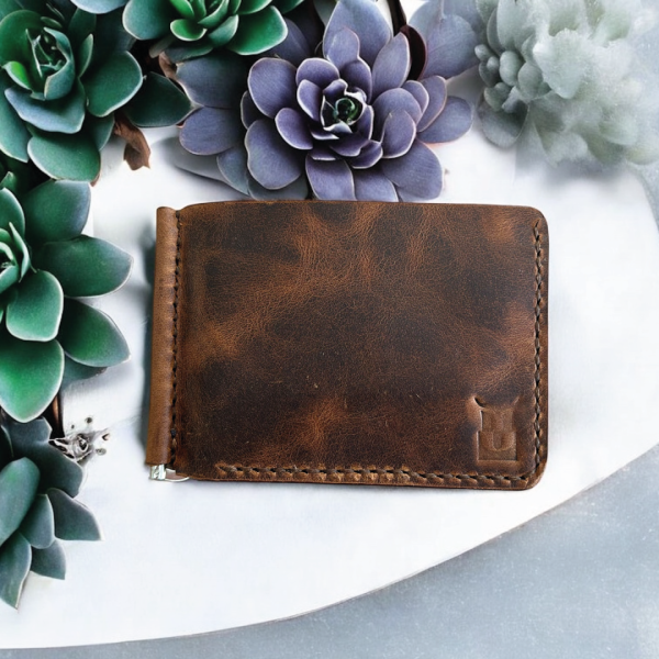 Clipo | Nakit Para Klipsli Cüzdan - Taba