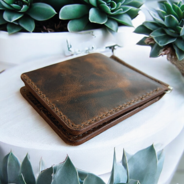 Clipo | Nakit Para Klipsli Cüzdan - Taba