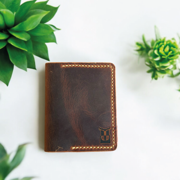 Crux | El Yapımı Hakiki Deri Çapraz Kartlık - Camel