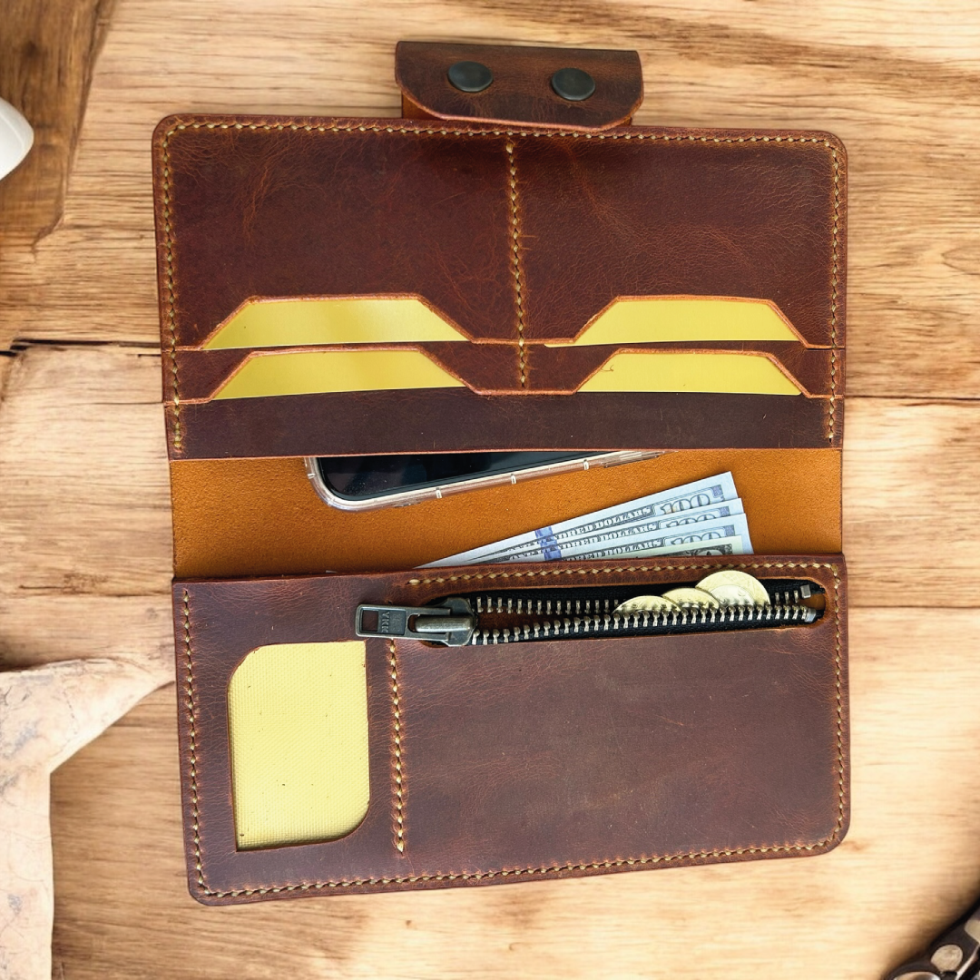 Derion | Çıtçıt Kapaklı, Fermuarlı - Camel