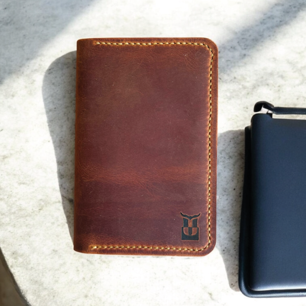 Porta | Deri Kart Bölmeli Pasaportlık - Camel