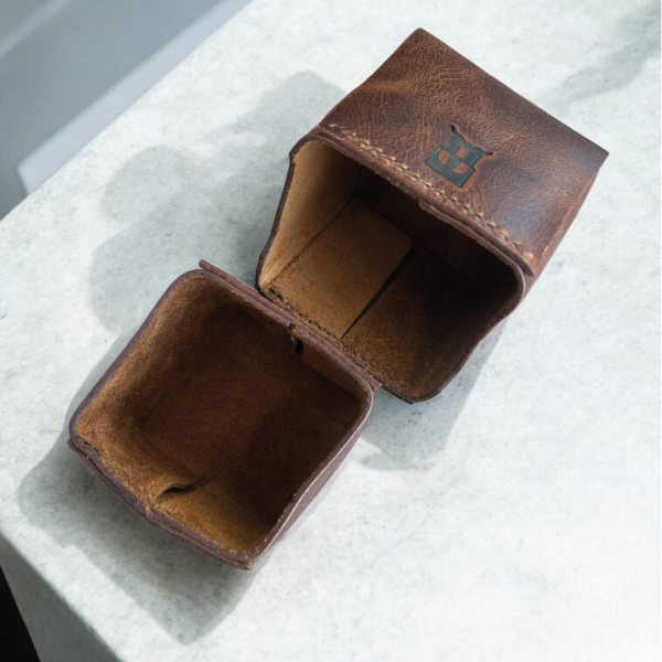 Holdra | Hakiki Deri Saklama Kutusu - Taba