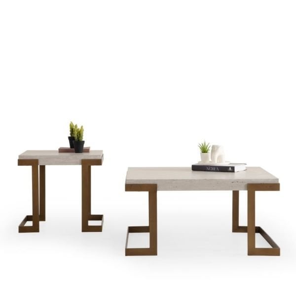 Bogota Orta Sehpa Traverten