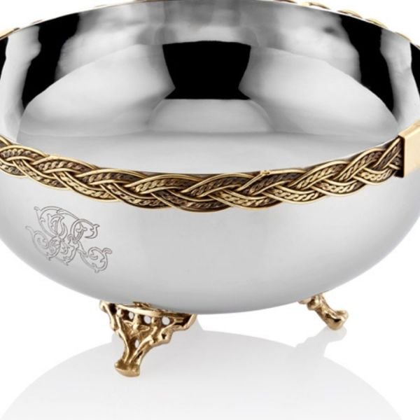 La'medore Black Pearl Halatlı Geniş Büyük  Boy Kase 24 Cm